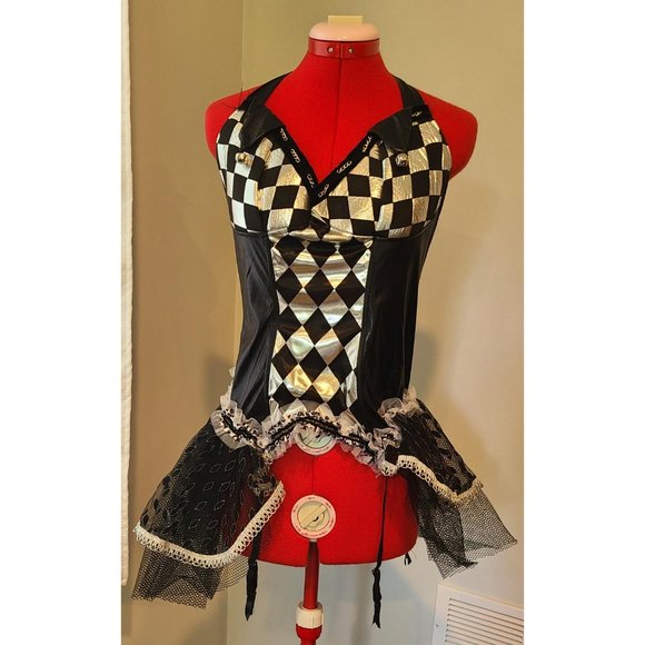Harlequin Costume (Dress ONLY) Size 10-12 - Picture 1 of 2